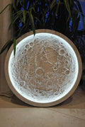 Luxury 3D Moon Wall Art LED Light – Handmade Lunar Crater Design