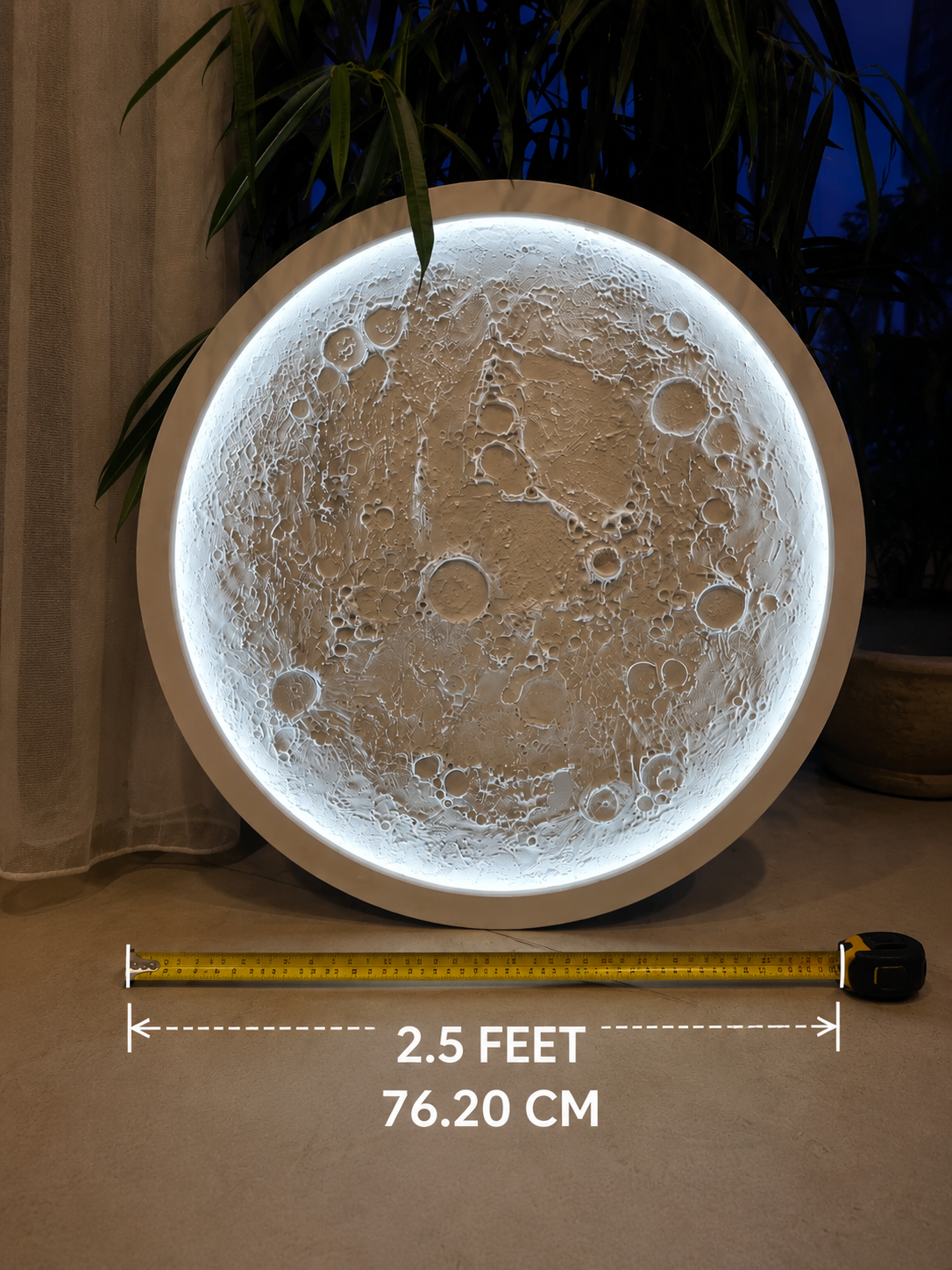Luxury 3D Moon Wall Art LED Light – (Cash on Delivery 🚚)