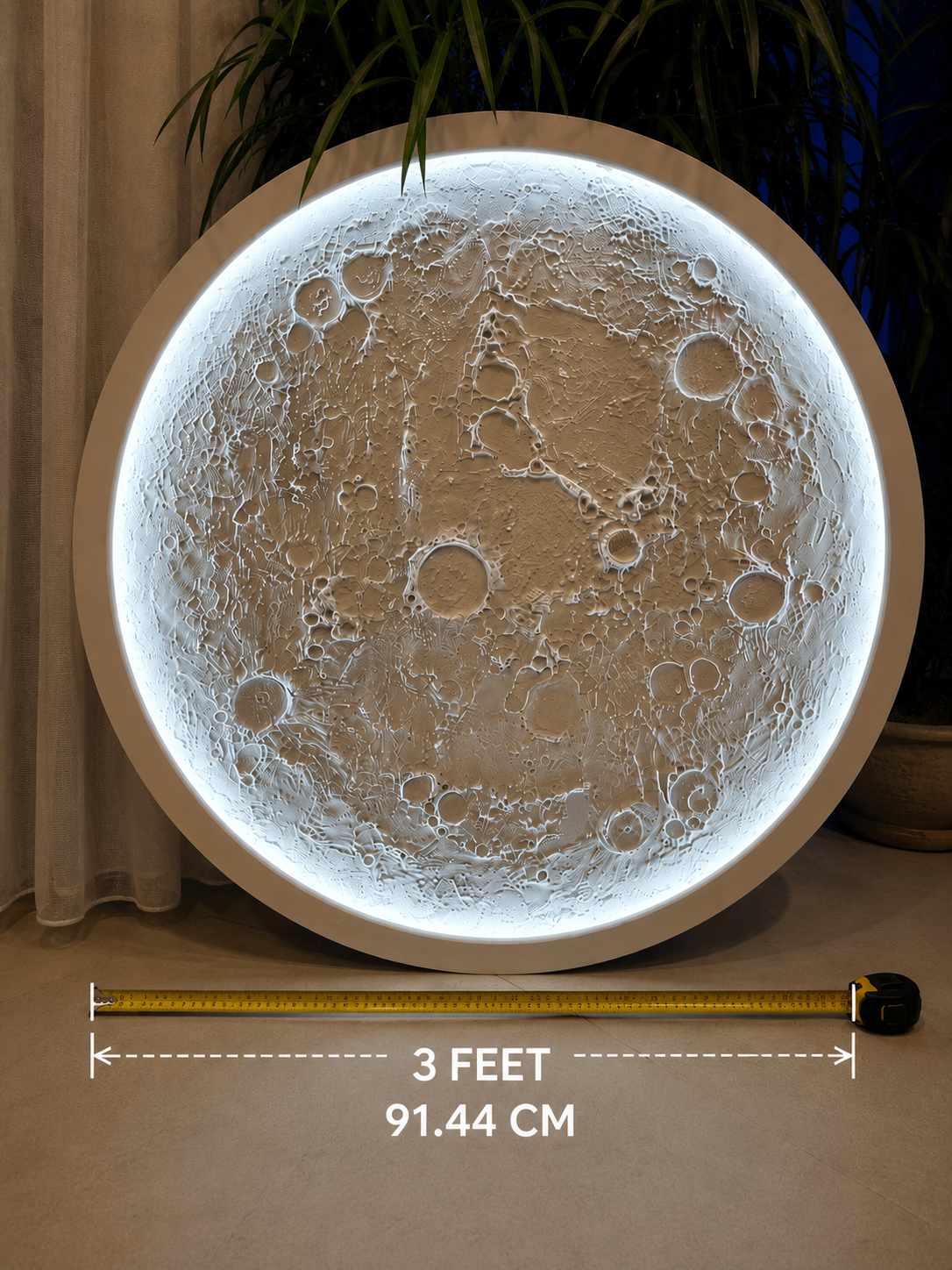 Luxury 3D Moon Wall Art LED Light – (Cash on Delivery 🚚)