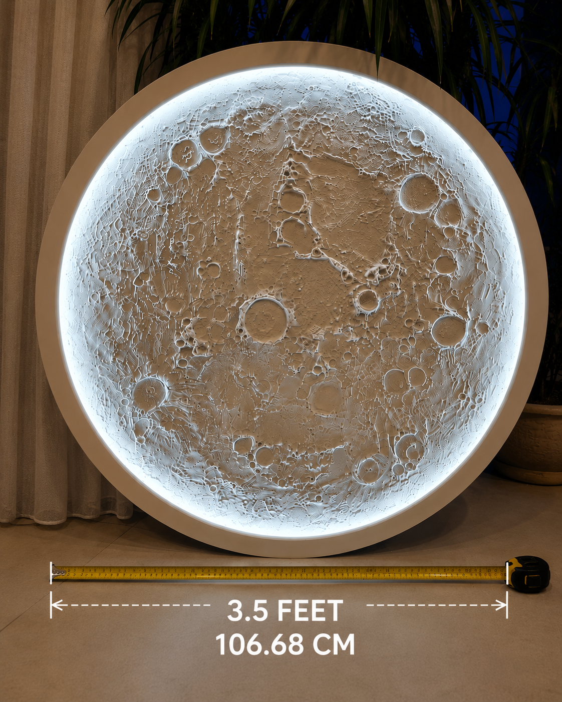 Luxury 3D Moon Wall Art LED Light – (Cash on Delivery 🚚)